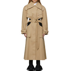 Cut Out Long Trench Coat