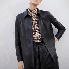 Leather Long Sleeves Shirt