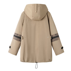 Letter Detailed Trench Coat