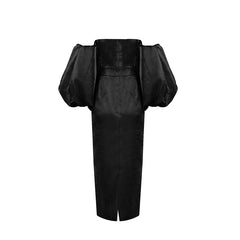 Puff Sleeves Off-Shoulder Maxi Dress