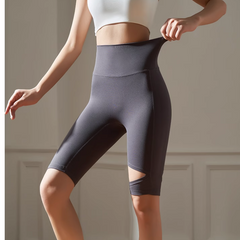 Yoga Pilates Cut Out Fitness Shorts
