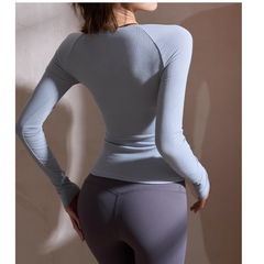 Yoga Pilates Cut Out Fitted Fitness Top