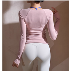 Yoga Pilates Cut Out Fitted Fitness Top