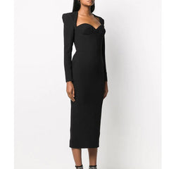 Long Sleeves Evening Dress Gown