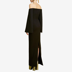 Off-Shoulder Evening Dress Gown