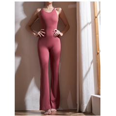 Yoga Pilates Backless Fitted Jumpsuit