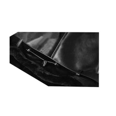 Oversized Shearling Biker Jacket Coat