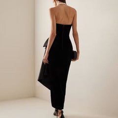 Asymmetric Evening Dress Gown