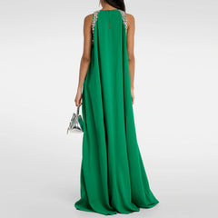 Diamante Maxi Evening Dress Gown