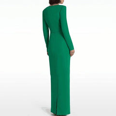 Long Sleeves Maxi Evening Dress Gown