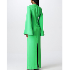 Bell Sleeves Evening Dress Gown