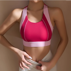 Yoga Pilates Back Cross Fitted Sports Bra