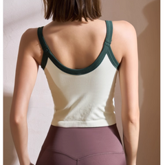 Yoga Plates Bi-Color Fitted Sports Bra