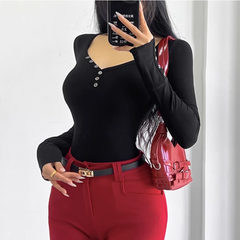 Button Knitwear Sweater