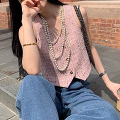 Checkered Plaid Vest