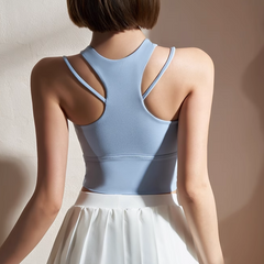 Yoga Pilates Double Layer Fitted Sports Bra