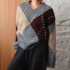 Square Knitwear Sweater
