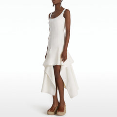 Asymmetric Hem Evening Dress Gown