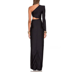 Cut Out Slip Evening Dress Gown