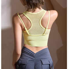 Yoga Pilates Cut Out Fitted Sports Bra