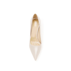 Leather Mid Heel Pumps