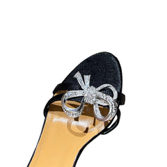 Diamante Bow High Heel Sandals