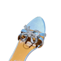 Diamante Bow High Heel Sandals