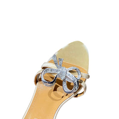 Diamante Bow High Heel Sandals