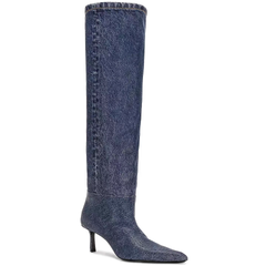 Kitten Heel Knee High Boots