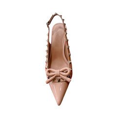 Studded Mid Heel Sandals - 7cm