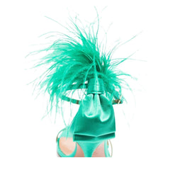 Feather High Heel Sandals - 9.5cm