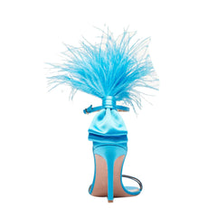 Feather Mid Heel Sandals - 7.5cm