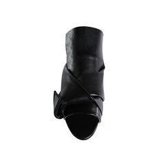 Knotted Leather Slipper Slides