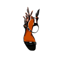 Ankle Strap Wedged Heel Sandals - 7cm