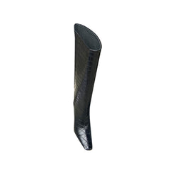 Kitten Heel Leather Knee High Boots