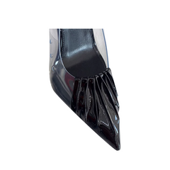 PVC Mid Heel Pumps - 7.5cm