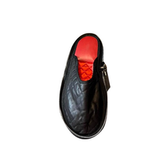 Zip Embellished Slippers Slides