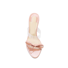 Bow PVC Mules Sandals - 8cm
