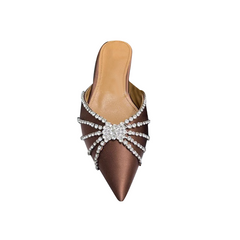 Diamante Slippers Slides