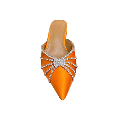 Diamante Slippers Slides