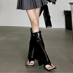 Flip Flop Knee High Boots