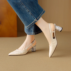 Slingback Block Heel Sandals