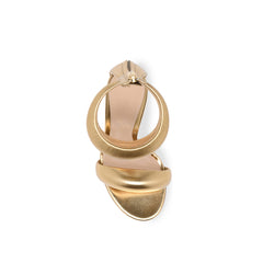 Ankle Strap Leather Stiletto High Heel Sandals - 9