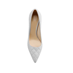 Quilted High Heel Pumps - 10cm