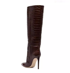 Stiletto Heel Knee High Boots