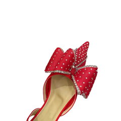 Diamante Kitten Heel Sandals