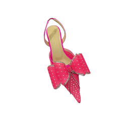 Diamante Kitten Heel Sandals