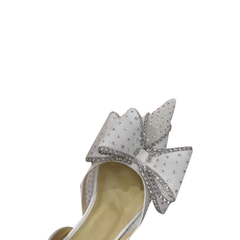 Diamante Kitten Heel Sandals