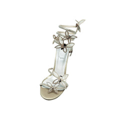 Diamante Butterfly Wrap High Heel Sandals