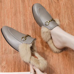 Basic Flat Scarf Slides Slippers